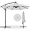 Best Choice Products 10ft Solar LED Offset Hanging Outdoor Market Patio Umbrella w/ Adjustable Tilt